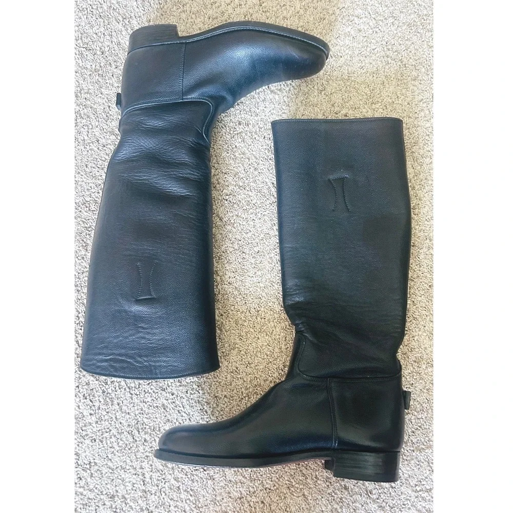 Vintage Lee Kee Kowloon Men's Leather Riding Boots 18